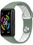 Huawei Band 6 / Honor Band Için 6 Çift Renkli Silikon Silikon Izle Band Ayarlanabilir Bilek Kayışı Değiştirme - Açık Yeşil / Beyaz (Yurt Dışından) 5