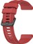 Garmin Forerunner 955 / Forerunner 935 / Descent G1 22MM Twıll Tasarım Silikon Saat Band Siyah Toka Kayışı Değiştirme - Kırmızı (Yurt Dışından) 3