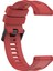 Garmin Forerunner 955 / Forerunner 935 / Descent G1 22MM Twıll Tasarım Silikon Saat Band Siyah Toka Kayışı Değiştirme - Kırmızı (Yurt Dışından) 4