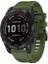 Garmin Fenix ​​7 / Fenix ​​6 Pro / 5 / Amazffit Falcon Için Esnek Silikon Izle Band Değiştirme Tokalı Şık Bilek Kayışı - Ordu Green (Yurt Dışından) 1