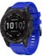Garmin Fenix ​​7 / Fenix ​​6 Pro / 5 / Amazffit Falcon Için Esnek Silikon Izle Band Değiştirme Tokalı Şık Bilek Kayışı - Mavi (Yurt Dışından) 1