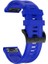 Garmin Fenix ​​7 / Fenix ​​6 Pro / 5 / Amazffit Falcon Için Esnek Silikon Izle Band Değiştirme Tokalı Şık Bilek Kayışı - Mavi (Yurt Dışından) 3
