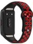 Huawei Band 6 / Honor Band Için 6 Çift Renkli Silikon Silikon Izle Band Ayarlanabilir Bilek Kayışı Değiştirme - Siyah / Kırmızı (Yurt Dışından) 1