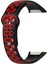 Huawei Band 6 / Honor Band Için 6 Çift Renkli Silikon Silikon Izle Band Ayarlanabilir Bilek Kayışı Değiştirme - Siyah / Kırmızı (Yurt Dışından) 2