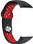 Huawei Band 6 / Honor Band Için 6 Çift Renkli Silikon Silikon Izle Band Ayarlanabilir Bilek Kayışı Değiştirme - Siyah / Kırmızı (Yurt Dışından) 3