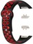 Huawei Band 6 / Honor Band Için 6 Çift Renkli Silikon Silikon Izle Band Ayarlanabilir Bilek Kayışı Değiştirme - Siyah / Kırmızı (Yurt Dışından) 5