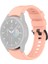 Samsung Galaxy Için 5 40MM / 44MM / Watch 5 Pro 45MM / Watch4 40MM / 44MM / Watch4 Classic 42MM / 46MM / Watch3 41MM Yumuşak Silikon Akıllı Bandı Bilek Kayışı - Pembe (Yurt Dışından) 1