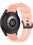Samsung Galaxy Için 5 40MM / 44MM / Watch 5 Pro 45MM / Watch4 40MM / 44MM / Watch4 Classic 42MM / 46MM / Watch3 41MM Yumuşak Silikon Akıllı Bandı Bilek Kayışı - Pembe (Yurt Dışından) 3