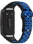 Huawei Band 6 / Honor Band Için 6 Çift Renkli Silikon Silikon Izle Band Ayarlanabilir Bilek Kayışı Değiştirme - Siyah / Mavi (Yurt Dışından) 1