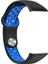 Huawei Band 6 / Honor Band Için 6 Çift Renkli Silikon Silikon Izle Band Ayarlanabilir Bilek Kayışı Değiştirme - Siyah / Mavi (Yurt Dışından) 3