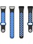Huawei Band 6 / Honor Band Için 6 Çift Renkli Silikon Silikon Izle Band Ayarlanabilir Bilek Kayışı Değiştirme - Siyah / Mavi (Yurt Dışından) 4