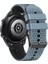 Garmin Forerunner Için 255/745 Evrensel 22MM Iki Renkli Yumuşak Silikon Izleme Bandı Çift Renk Izleme Kayışı - Deniz Mavisi / Siyah (Yurt Dışından) 2
