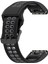 Garmin Iniş MK2S / D2 Delta S / Fenix ​​7s / 6s / 5s Için, Çift Renkli Saat Bandı 20MM Saat Kayış Kayış Silikon Saat Bandı Çift Delikli Tokalı-Siyah / Gri (Yurt Dışından) 2