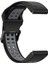 Garmin Iniş MK2S / D2 Delta S / Fenix ​​7s / 6s / 5s Için, Çift Renkli Saat Bandı 20MM Saat Kayış Kayış Silikon Saat Bandı Çift Delikli Tokalı-Siyah / Gri (Yurt Dışından) 3