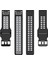 Garmin Iniş MK2S / D2 Delta S / Fenix ​​7s / 6s / 5s Için, Çift Renkli Saat Bandı 20MM Saat Kayış Kayış Silikon Saat Bandı Çift Delikli Tokalı-Siyah / Gri (Yurt Dışından) 4