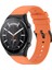 Xiaomi Watch Için S1 22MM Silikon Izle Band Yedek Yedek Saat Kayışı - Orange (Yurt Dışından) 2