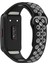 Huawei Band 6 / Honor Band Için 6 Çift Renkli Silikon Silikon Izle Band Ayarlanabilir Bilek Kayışı Değiştirme - Siyah / Gri (Yurt Dışından) 1