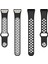 Huawei Band 6 / Honor Band Için 6 Çift Renkli Silikon Silikon Izle Band Ayarlanabilir Bilek Kayışı Değiştirme - Siyah / Gri (Yurt Dışından) 4