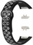 Huawei Band 6 / Honor Band Için 6 Çift Renkli Silikon Silikon Izle Band Ayarlanabilir Bilek Kayışı Değiştirme - Siyah / Gri (Yurt Dışından) 5