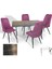 Anemon Werzalit - Çırağan Masa Takımı (80 x 120) - (Palazzo - Mor) 1