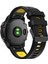Çift Renk Hızlı Serbest Bırakma Silikon Değiştirme Garmin Fenix ​​7x/6x Safir Gps/6x Pro/6x Gps/5x Gps/5x Plus - Siyah/sarı (Yurt Dışından) 1