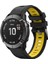 Çift Renk Hızlı Serbest Bırakma Silikon Değiştirme Garmin Fenix ​​7x/6x Safir Gps/6x Pro/6x Gps/5x Gps/5x Plus - Siyah/sarı (Yurt Dışından) 2