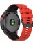 Garmin Fenix ​​7/6/5 Için / Amazfit Falcon Silikon Saat Band 22MM Çift Renk Ayarlanabilir Akıllı Saat Kayışı Değiştirme - Kırmızı / Siyah (Yurt Dışından) 2