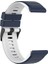 Garmin Fenix ​​7/6/5 Için / Amazfit Falcon Silikon Saat Band 22MM Çift Renk Ayarlanabilir Akıllı Saat Kayışı Değiştirme - Gece Yarısı Mavi / Beyaz (Yurt Dışından) 4