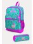 Kids Su Yeşili Pembe Flamingo Desenli 2'li Okul Çanta Seti SET0223712 1