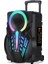 NDR-P12 Mikrofonlu Kumandalı Rgb Ledli Taşınabilir Tekerlekli Bluetooth Hoparlör 1