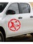 Army Yıldız Kurukafa Off Road Oto Duvar Motosiklet Sticker 1