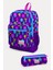 Kids Mor Pembe Kaktüs Desenli 2'li Okul Çanta Seti SET0223108 1