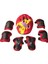 Çocuk Kids Sline Roller Scooter Scooter Diz Bilek Koruma Dirsek Pedi - Kırmızı (Yurt Dışından) 2