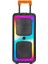 NDR-1097 Mikrofonlu Kumandalı Rgb Ledli Taşınabilir Bluetooth Hoparlör Usb-Tf-Fm Radyo Siyah 4