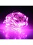 Dekor Düğün Işıkları Pembe Pilli LED Işık Pembe 10 Metre LED Işık Pembe Pilli Işık Pink LED Light 2