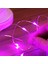 Dekor Düğün Işıkları Pembe Pilli LED Işık Pembe 10 Metre LED Işık Pembe Pilli Işık Pink LED Light 4