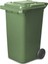 Plastik Yeşil Çöp Konteyneri 240 lt 1