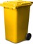 Sarı Plastik Çöp Konteyneri 240 lt 1