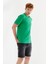Active Boykot Baskılı Bisiklet Yaka Regular Fit Tişört Benetton Yeşili 3