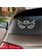 Melek Kanatları Araba Sticker Beyaz 18X9 cm 2