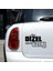 Bu Dizel Seni Üzer Oto Cam Sticker Siyah 25X15 cm 2