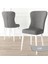 Concept Due Serisi 80X132 Açılabilir Beyaz Mutfak Masası Takımı ve 6 Sandalye 4