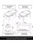 Concept Due Serisi 80X132 Açılabilir Beyaz Mermer Desen Mutfak Masası Takımı 4 Sandalye ve 1 Bench 5