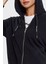 Fermuarlı Kapüşonlu Pamuklu Regular Fit Sweat Bayan Sweat 6RYM10 Yjdbz 1200 4