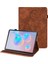 Samsung Galaxy Tab S6 Pu Deri Tablet Kılıf Çiçek Baskı Kapak Kartı Tutucu (Yurt Dışından) 1