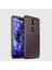 Nokia 5.1 Plus Kılıf Karbon Fiber Desenli Silikon Kılıf 3