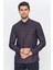 Erkek Lacivert Multicolor Desenli Slim Fit Uzun Kol Gömlek 1