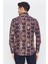 Erkek Lacivert Multicolor Desenli Slim Fit Uzun Kol Gömlek 4