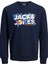 Jack & Jones Dust Erkek Lacivert Bisiklet Yaka Sweatshirt 1