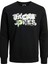 Jack & Jones Dust Erkek Siyah Bisiklet Yaka Sweatshirt 1